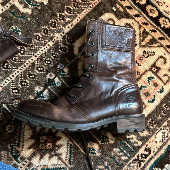 Palladium Leather Lace up Combat Boots sz 37 - Picture 6 of 12